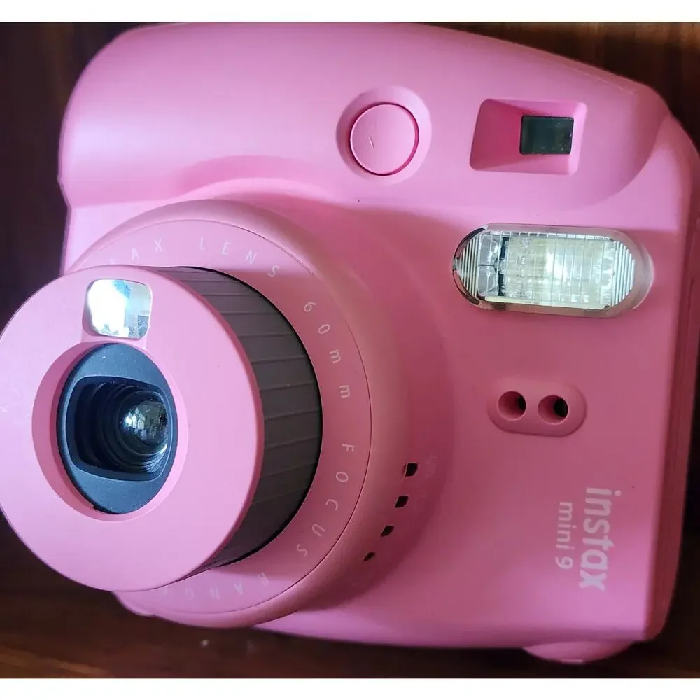 Fujifilm Instax Mini 9 Instant Film Camera Pink - Instant Print, Selfie Mirror